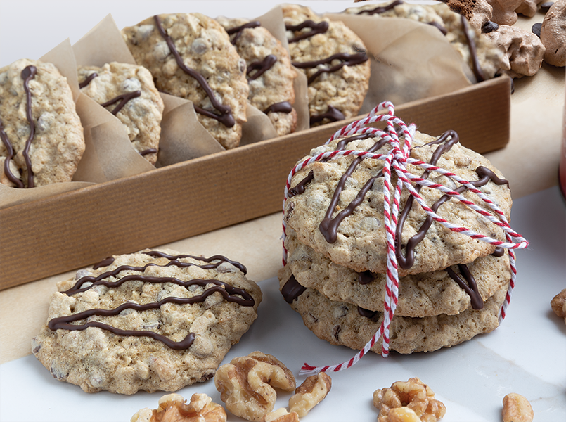Chocolate Chip & Oatmeal Walnut Cookies